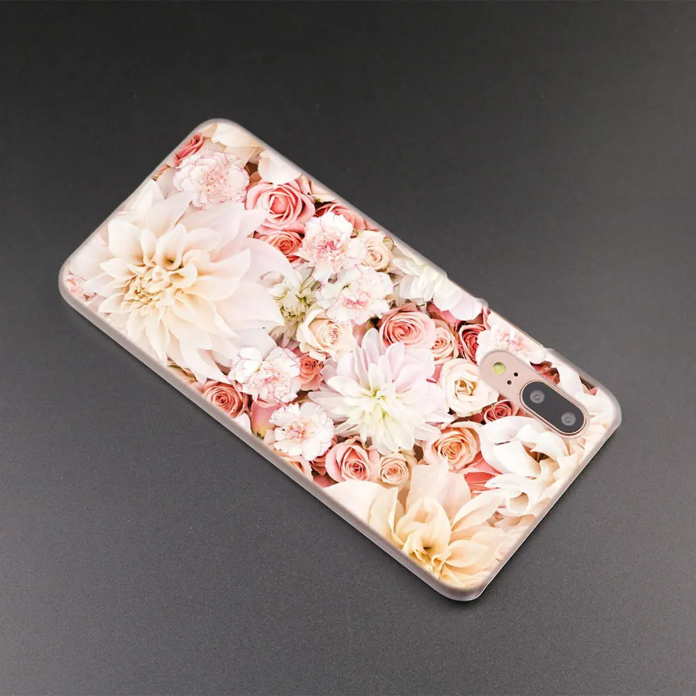 MLLSE красивая Роза Пион цветок модный прозрачный чехол для Huawei P30 P20 P10 P9 P8 Lite 2017 Pro Mini