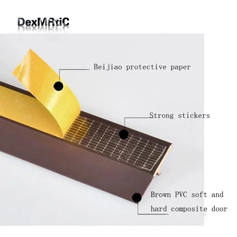 Самоклеящиеся фотообои с защитой от столкновений и для дверей окон 1 м|rubber strip