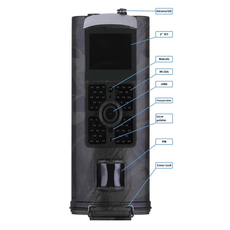Новая охотничья HD камера с объективом 16 МП IP56 1080P 120 градусов PIR 940 нм инфракрасная