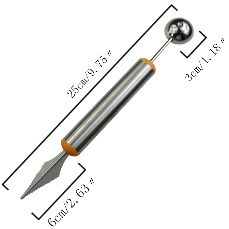 Новинка 2017 года фрукты овощи Вырезка Ножи Дыня Baller сделать дыни шары с фруктами |
