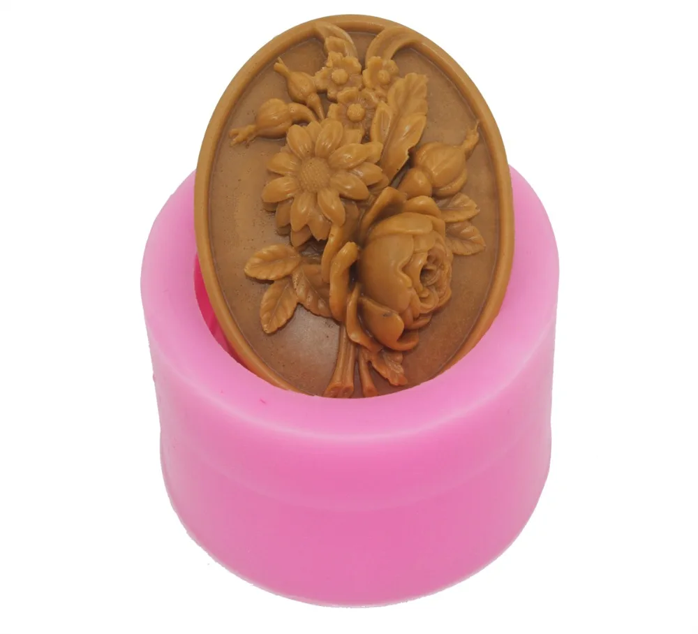 

Silicone Soap Mold for Flowers Craft Art Silicone 3D Soap Mold Craft Molds DIY Handmade Candle Molds S575