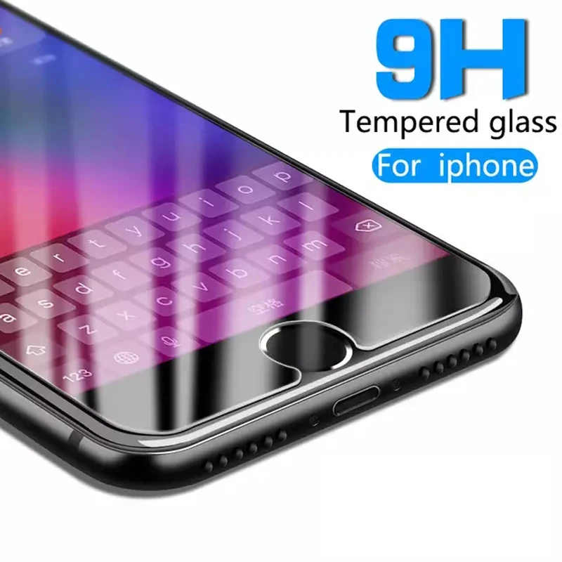 Закаленное стекло для iphone 7 plus Защитное экрана 4 5 6 6s se 8 x xr xs max|Защитные стёкла и