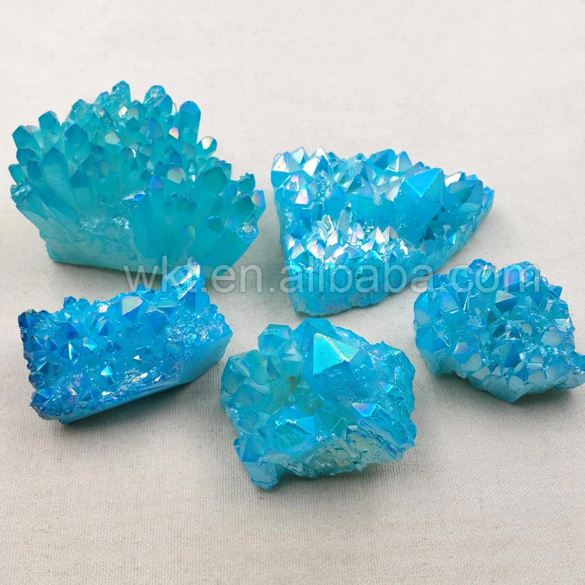 Оптовая продажа большой голубой кластер кварца ауры светильник светлый детский