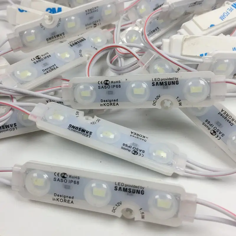 20 шт. светодиодный модуль светильник ing SMD 5730 3 светодиодный s IP68 Водонепроницаемый белый теплый белый DC 12 В рекламный светильник светодиодный знак подсветка светильник