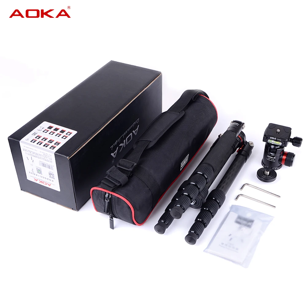 Прочный легкий панорамный компактный профессиональный штатив из углеродного волокна для камеры с шаровой головкой 360 градусов Sturday