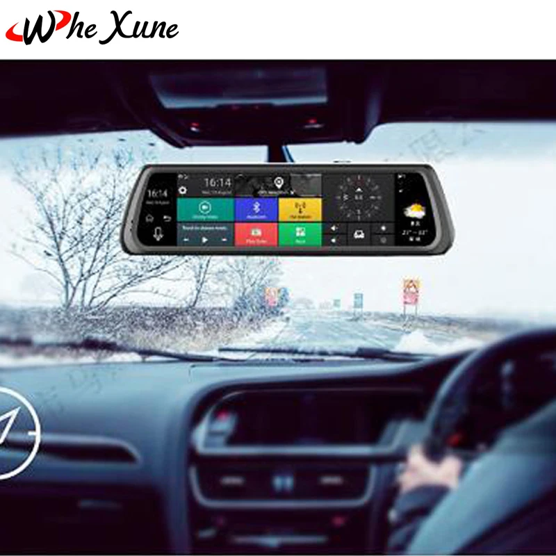 WHEXUNE 2018 Новый 4G специальное зеркало автомобиля dvr камера 10 &quotПолный сенсорный