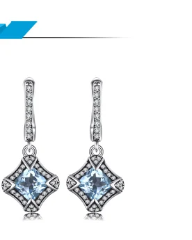 Jewelrypalace Ретро 1.8ct Природный Голубой топаз Halo Кольцо для женщина натуральная 925 Серебряное кольцо обручальное Красивые ювелирные изделия