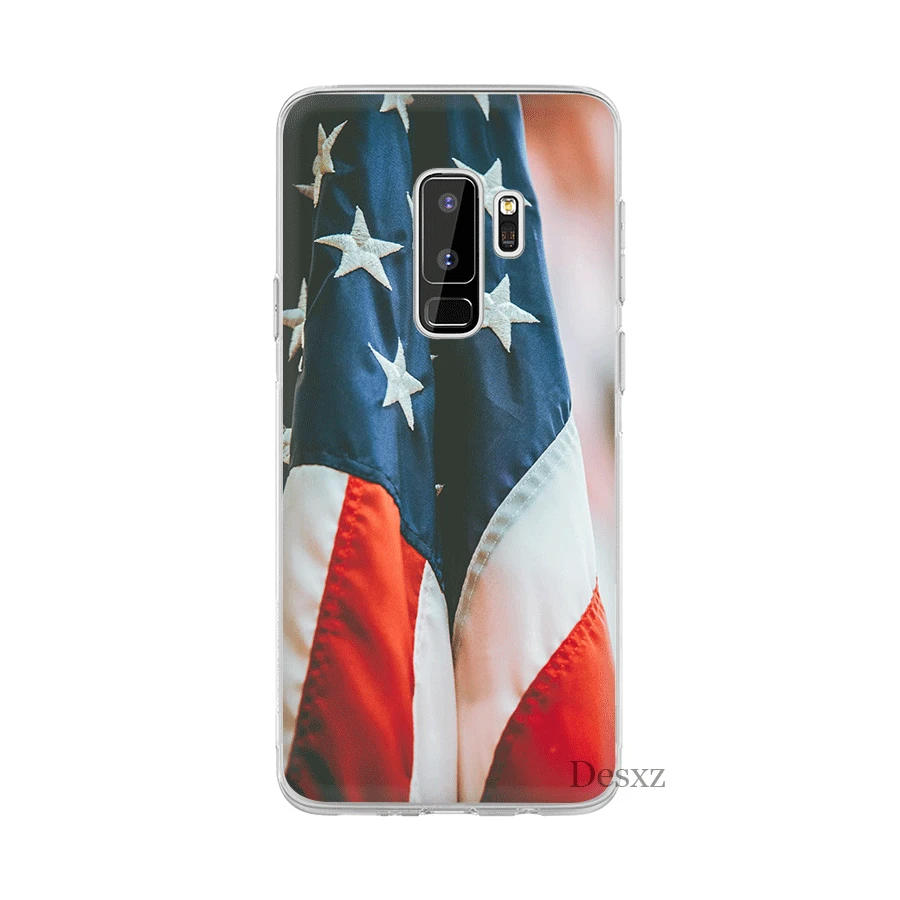 Американский чехол с флагом для Samsung M10 M20 M30 M40 S6 S7 Edge S8 S9 S10 Plus S10e Note 8 9 10 милый