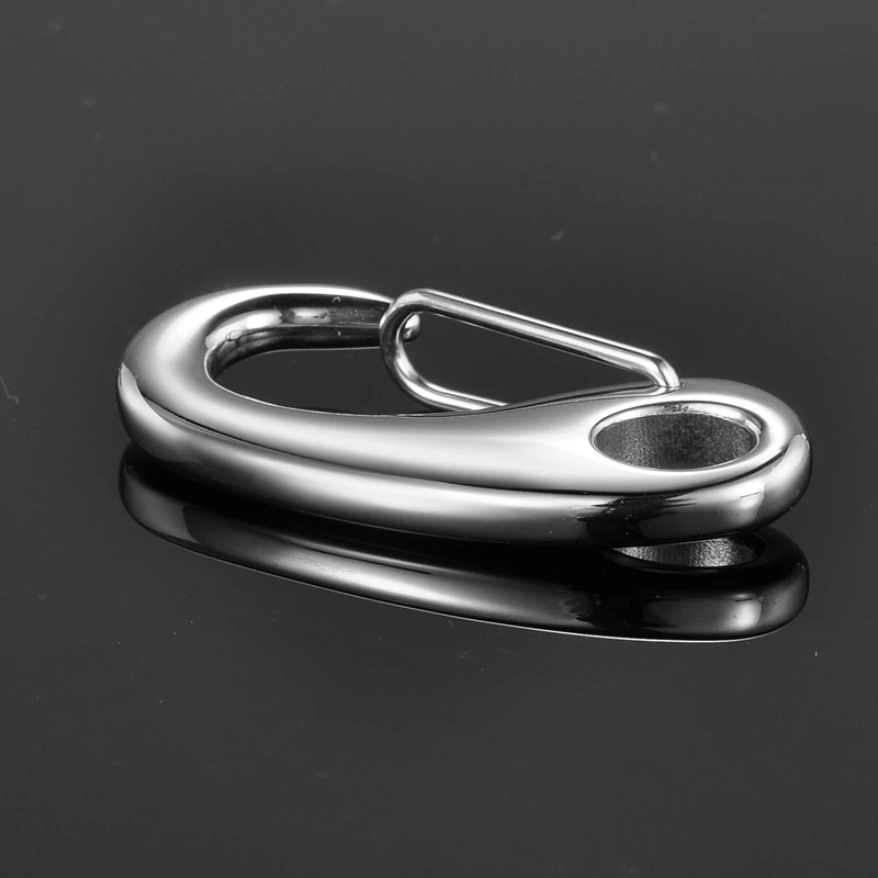 1 шт. яркие Серебристые застежки Лобстер из нержавеющей стали отполированные