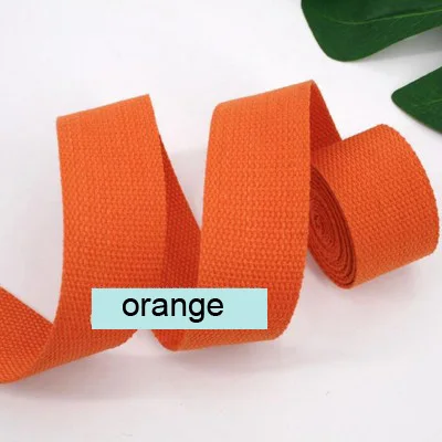 orange 50 мм(") холщовая тесьма 5 метров длина Тяжелая холщовая тесьма ремень Belting сумка лента для DIY сумка для багажа красочные - Цвет: orange