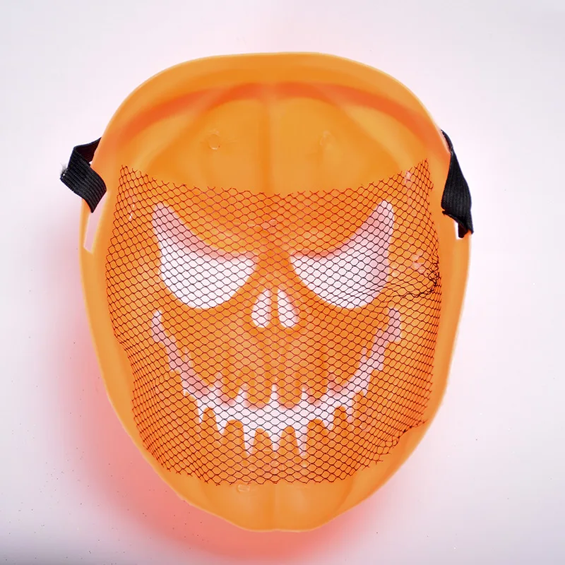 1 Piece Halloween Cucumber Human Skeleton Mask Orange Yellow Plastic Prank Masks Party Masquerade Portable | Дом и сад