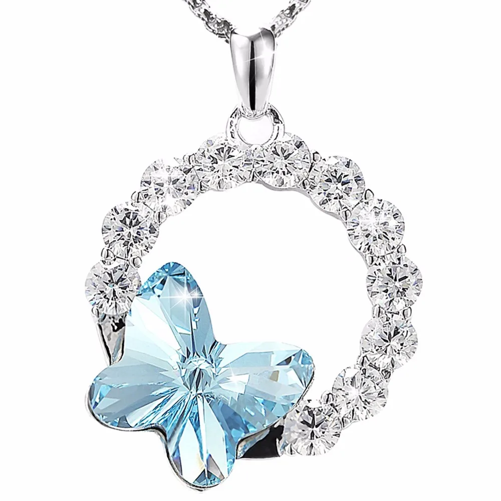 Warme Farben Кристалл от Swarovski женское ожерелье ювелирные украшения инкрустированные