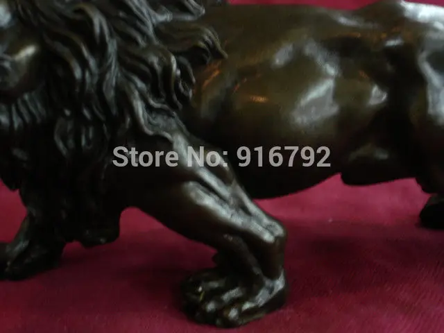 SCY бронзовая скульптура льва статуя подписанная оригинальная высококлассная