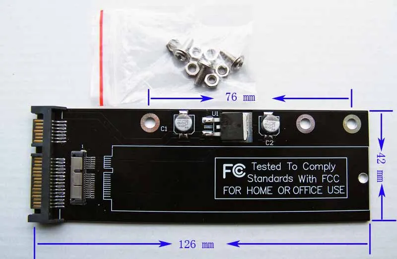 Адаптер Air A1370 A1369 MC968 MC969 MC965 MC966 MC503 MC505 MC506 SSD на SATA оригинальный слот для карты 2010
