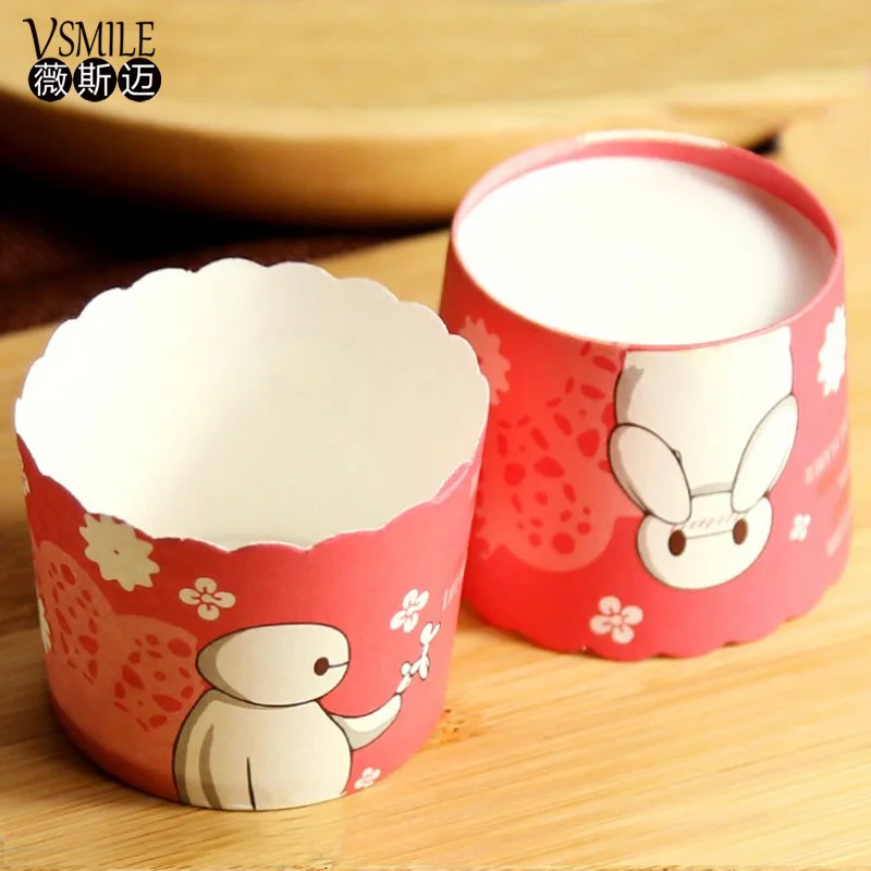 100pcs Cute Animals zoo Monkey rabbits cupcake liners cups paper baking decorative wedding birthday party favors | Дом и сад