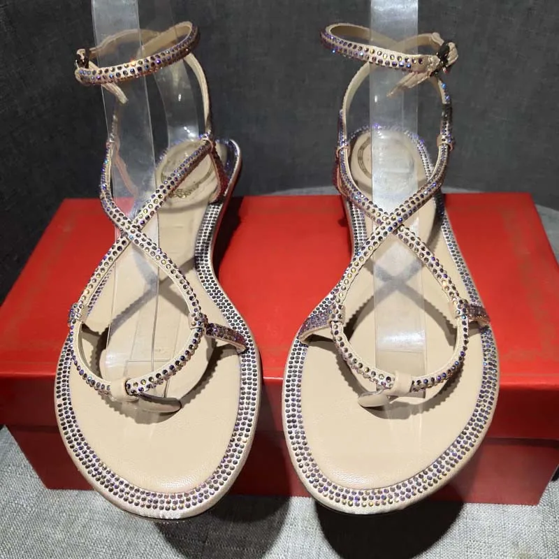 Обувь в стиле шик Женские босоножки zapatos de mujer со стразами Сезон лето sandalias 2019 chaussure