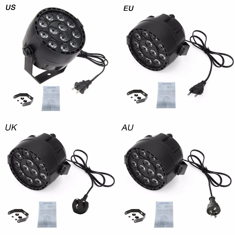 LED Par 12x3W RGBW сценический свет с DMX512 для дискотеки DJ проектор машина вечеринки