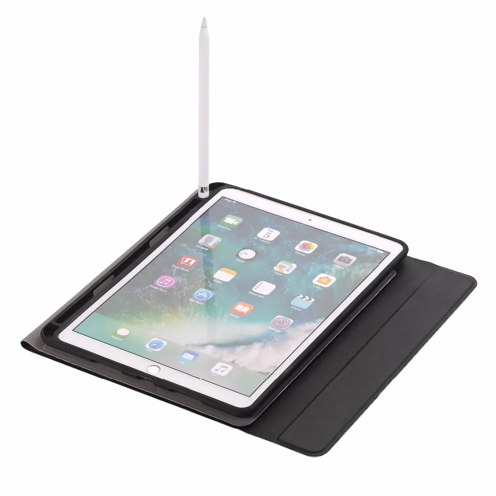 Тонкий беспроводной Bluetooth клавиатура с карандашом чехол для Apple iPad Pro 10 5 дюймов 2017