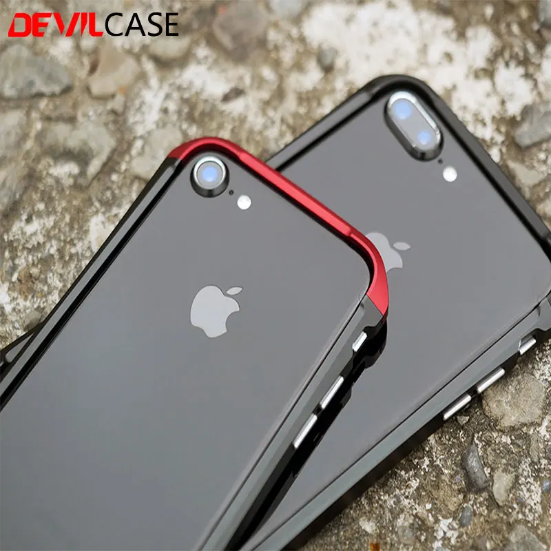 DEVILCASE для iPhone 7 7Plus новый тип X бампер рамка противоударный корпус алюминий +
