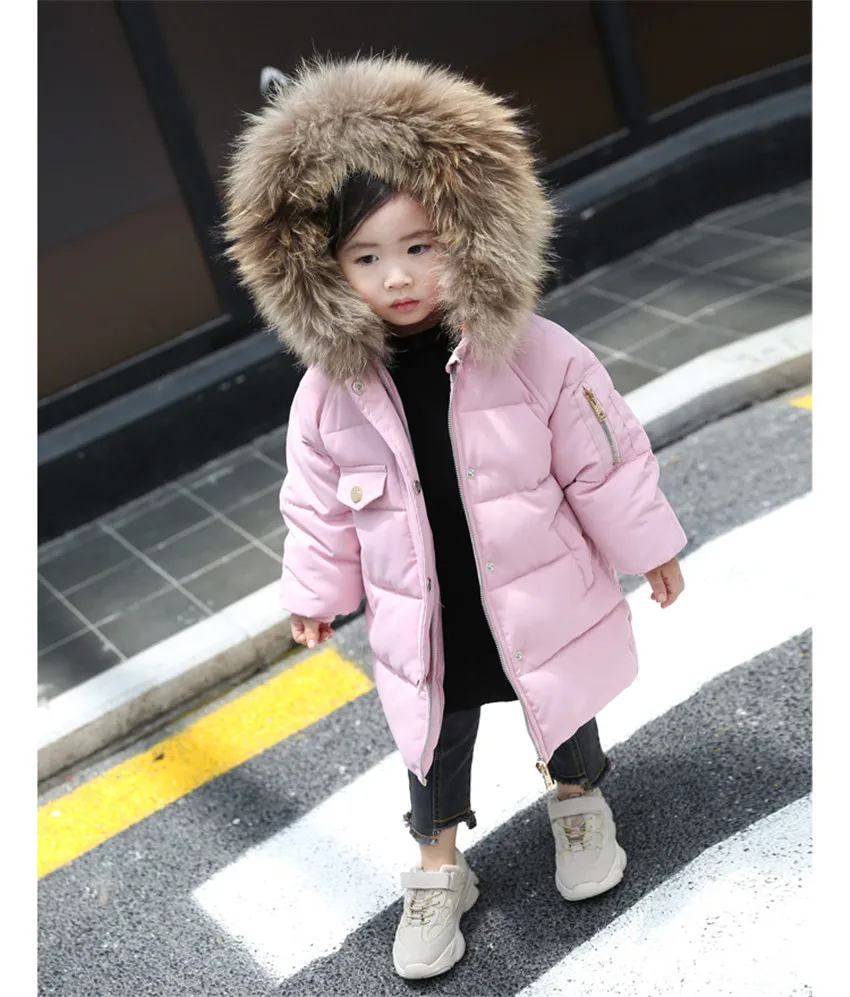 Fur Lining 50/60/65cm Winter Warm Real Raccoon Fur Trimming Collar For Kids Adult Coat Hooded Fashion Fur Collar