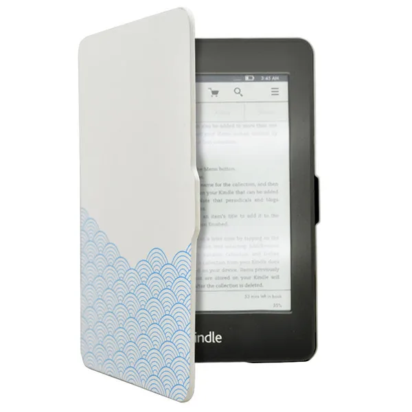 Fashion Smart Magnet Protcetive Cover Case funda for Amazon Kindle Paperwhite 1/2 2013 Ebook Ereader 6&quot +Screen Protector+Pen |