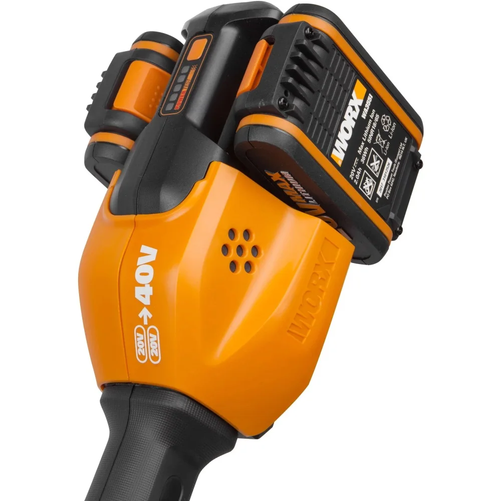 Триммер аккумуляторный WORX WG184E 33см 40В АКБ x2 2А*ч двойное ЗУ 2x2A коробка|Триммеры| |