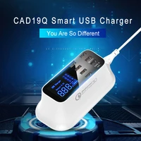 hot quick charge 3 0 smart usb charger for ios samsung type c output station led display fast charging power adapter desktop