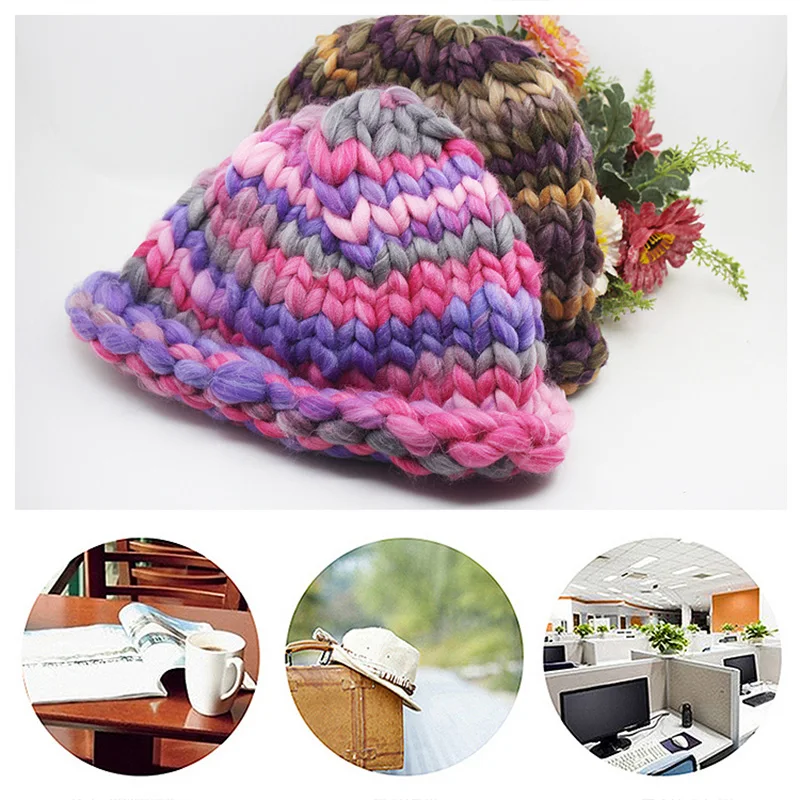 Милая толстая пряжа сохраняющая тепло трикотажная ручной работы сделай сам