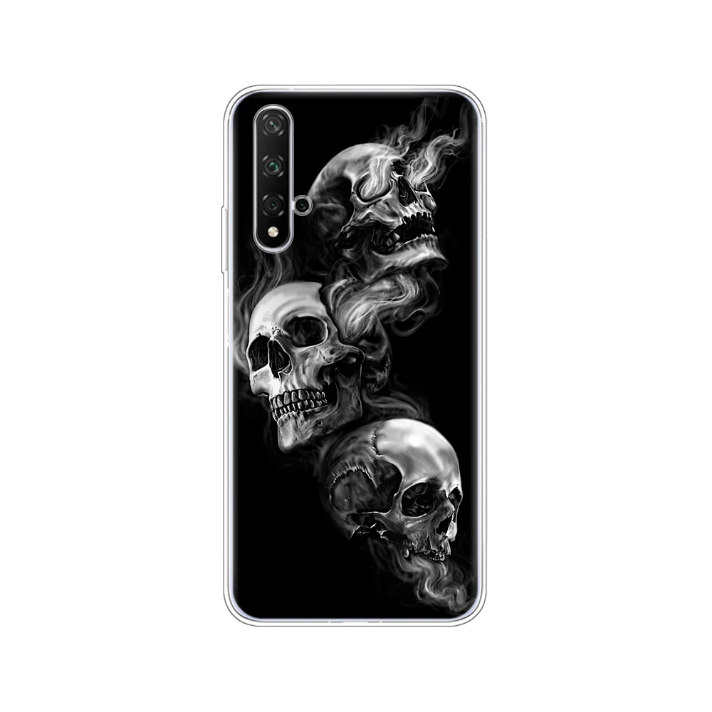 80253 Чехол для Honor 20, силиконовая задняя крышка, чехол для телефона Huawei Honor 20 Pro Lite, YAL-L21 YAL-L41, роскошный чехол, полная защита 360 - Цвет: 80253