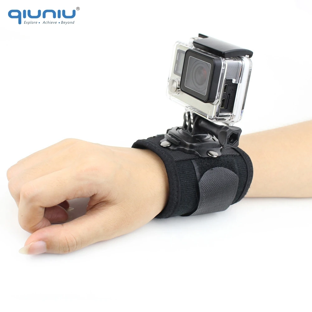 Вращающийся на 360 градусов ремешок запястье QIUNIU для крепления штатива с винтом