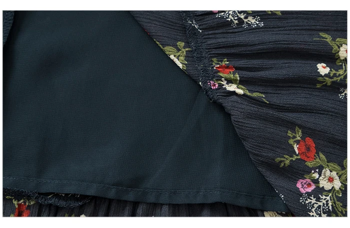 Женское платье SEMIR, Осеннее, новое, милое, Ретро стиль, с деревянными ушками, цветочное, приталенное, с длинным рукавом, феи, модное, сексуальное, вечерние