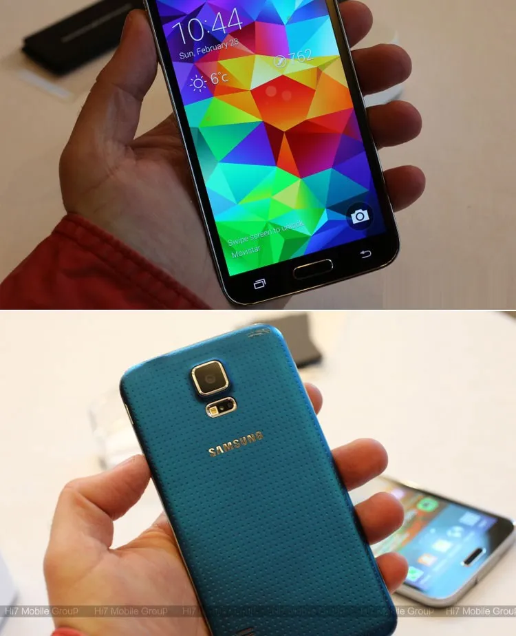 S5 Оригинальный разблокированный samsung I9600 G900F G900A G900H 2 ГБ + 16 Гб 4 ядра 3g & 4G 16MP gps WI FI