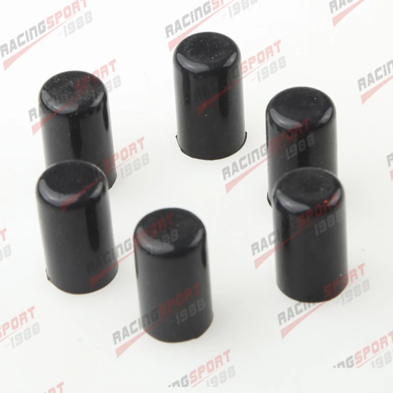 

6pcs 6mm Silicone Blanking Cap Intake Vacuum Hose End Bung Plug Silicon Cap