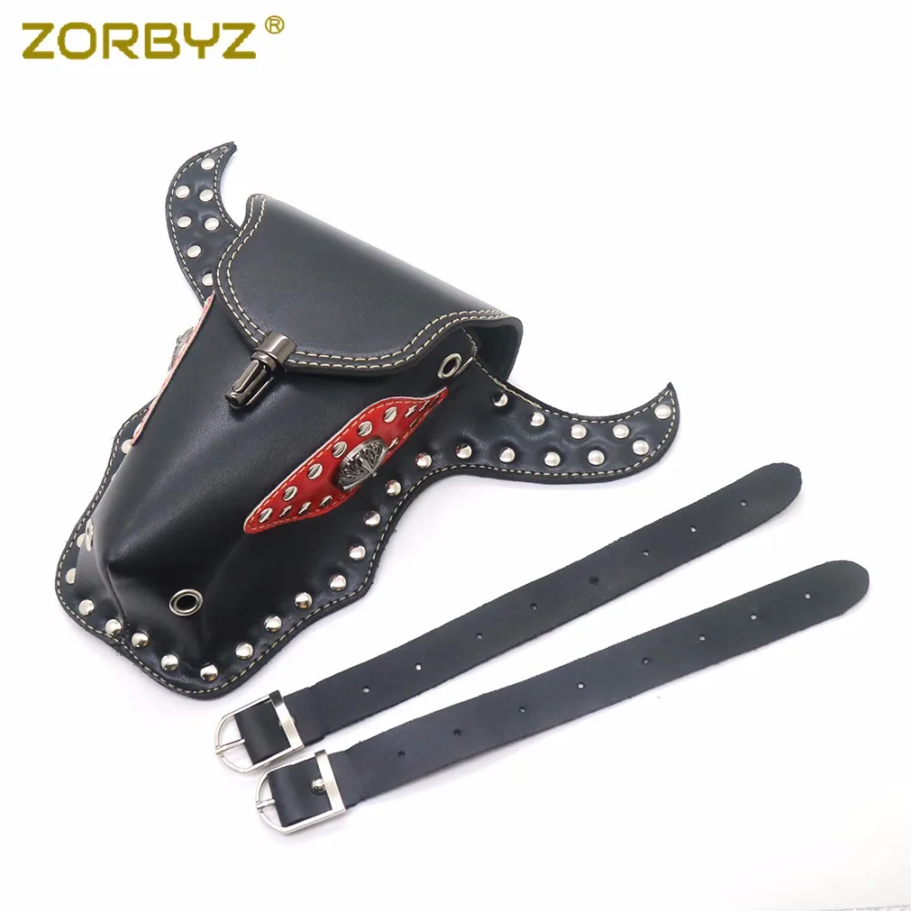 ZORBYZ ретро мотоциклетная сумка на руль из искусственной кожи седло для руля сумки