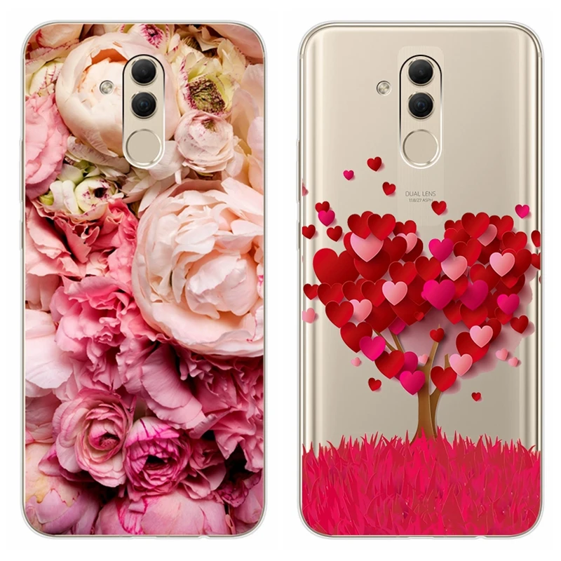 Для huawei mate 20 lite Мягкий силиконовый чехол s 6,3 'роскошный чехол из ТПУ с принтом задняя крышка для huawei mate 20 mate 20 lite Fundas Coque