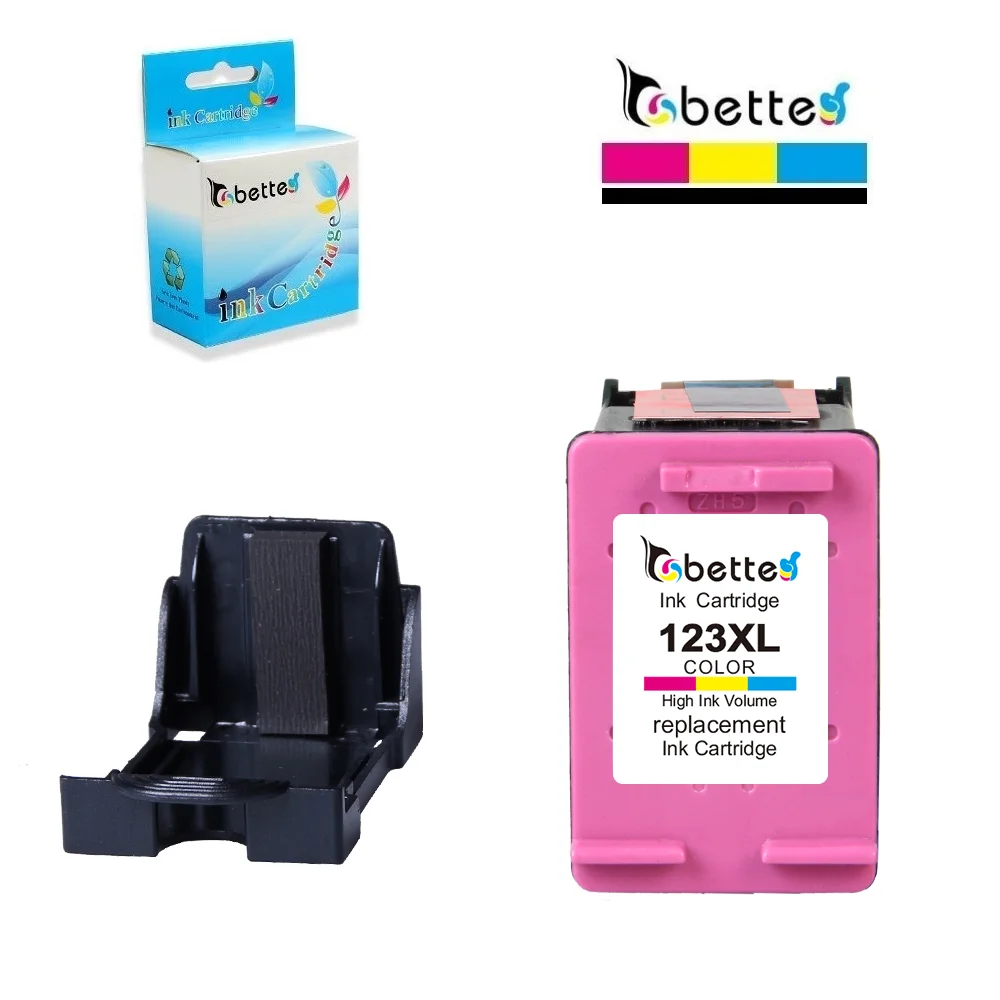 2PK бетт картриджи Замена для HP 123 XL зависть 4512 4513 4516 4520 4522 4523 4524 4525 4526 4527 4528 deskjet 1110 1112