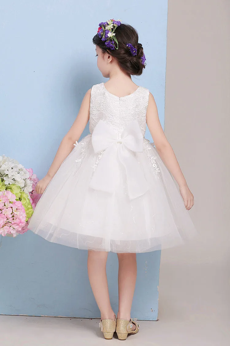 Kids Flower Girls Dresses Pageant Vestidos Bebes Lace Tulle Kid Girl Party Dress for Wedding Children Summer Clothes Birthday | Детская