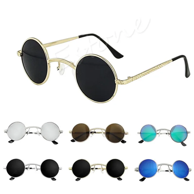 Модные мужские и женские круглые очки в стиле ретро стимпанк|sunglasses uv400|sunglasses