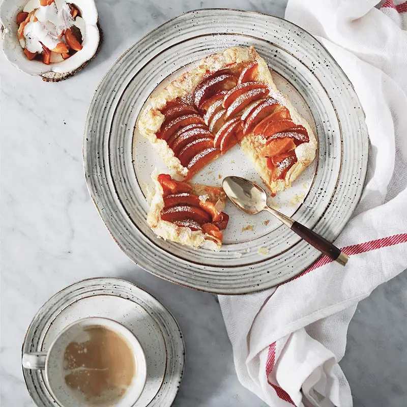 Годовой кольцо 8 керамическая тарелка дюймовая для завтрака с суповую тарелку