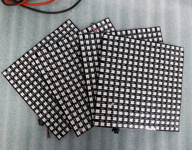 DC5V 16x16 см 16x16 точек 256 пикселей WS2812 цифровая Гибкая светодиодная цветная панель мечты, SMD5050 полноцветная светодиодная плата может использоваться в качестве дисплея
