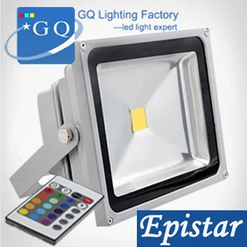 

GQ promotion time 20pcs RGB LED flood light floodlight floodlights 100w 70w 50w 30w 20w 10w Outdoor projectors luminaire lamp