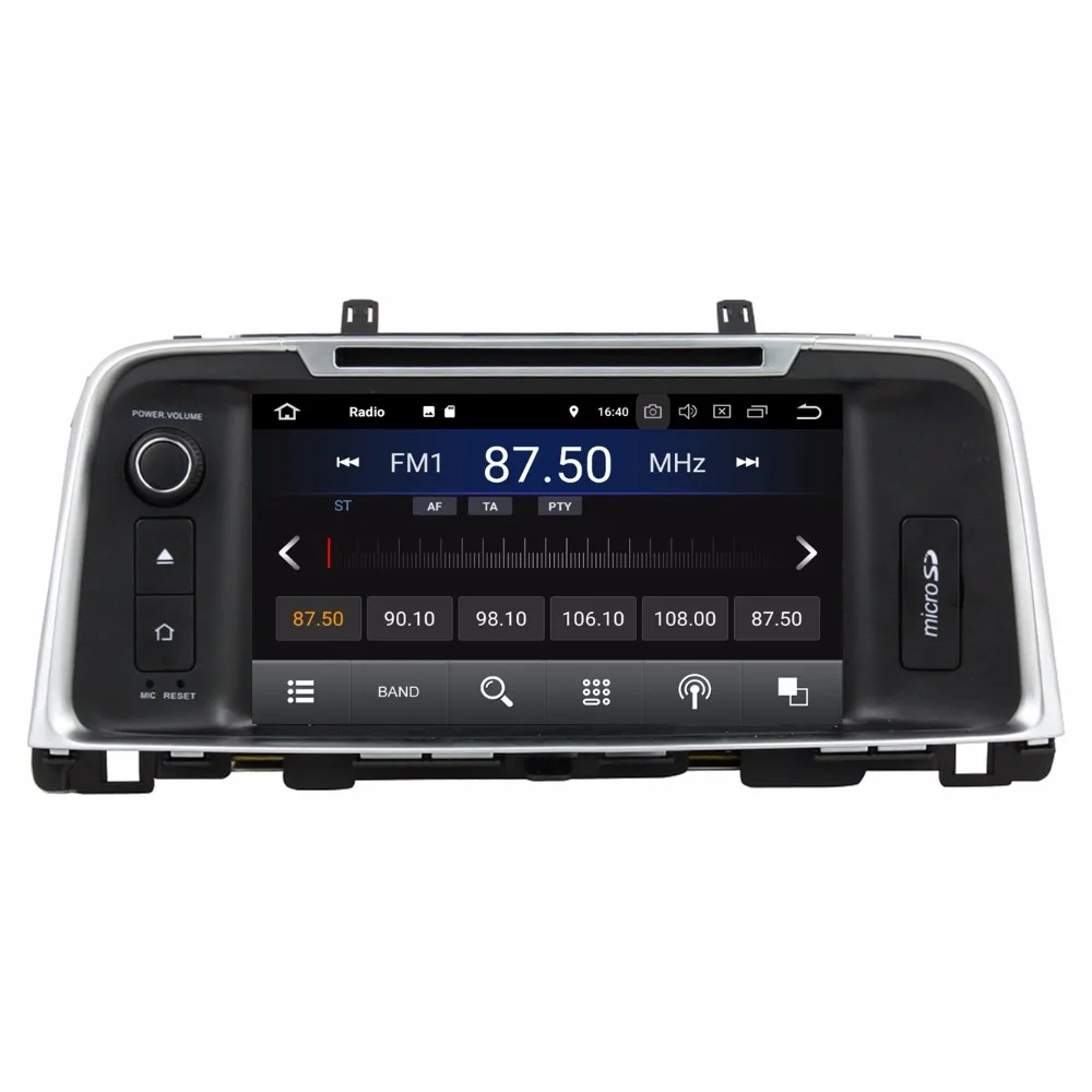 Android 8 1 4 ядра &quotАвтомагнитола dvd GPS Мультимедийный проигрыватель для Kia K5 Optima 2015 2016