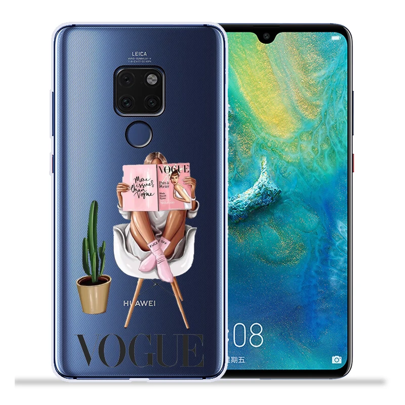Модный чехол для телефона с изображением суперпапы мамы и дочки для huawei mate 20 Lite Pro mate 9 10 Lite Pro Nova 2 Plus Nova3 Nova3i Etui