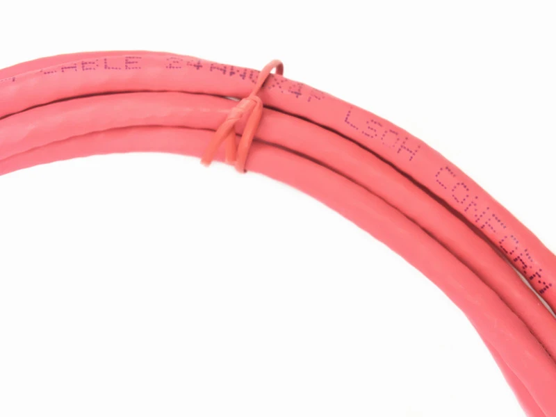 Cat6 UTP голый медный пропуск Fluke тестовый соединительный кабель 3 м LSZH красная
