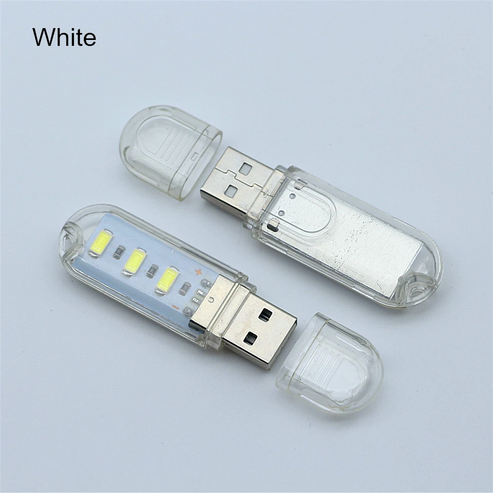 Портативный USB СВЕТОДИОДНЫЙ Ночной светильник с 3 светодисветодиодный и брелоком
