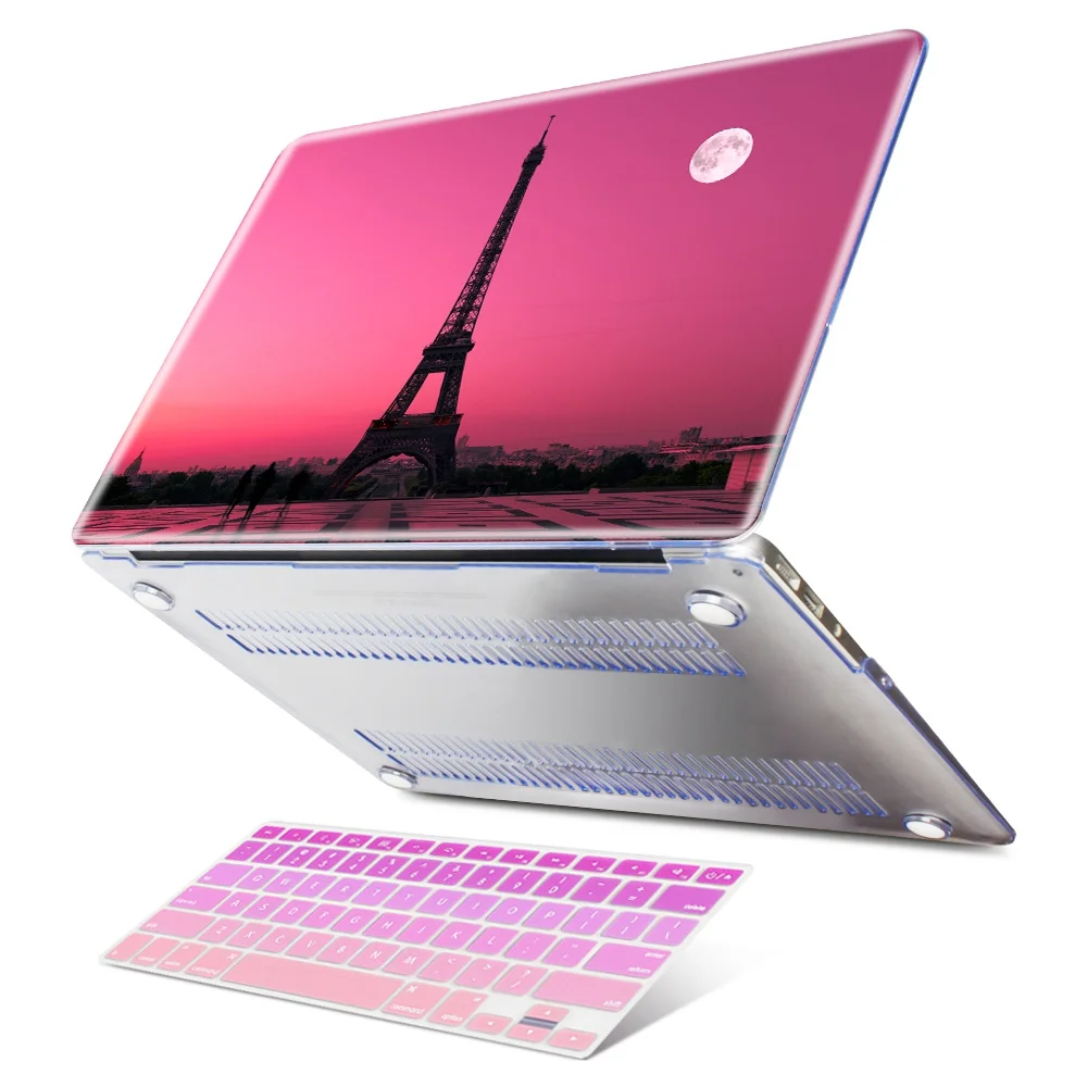 Красота Эйфелева башня в красном цвете для Macbook Air 11 13 чехол защитный Pro 12 15 retina air