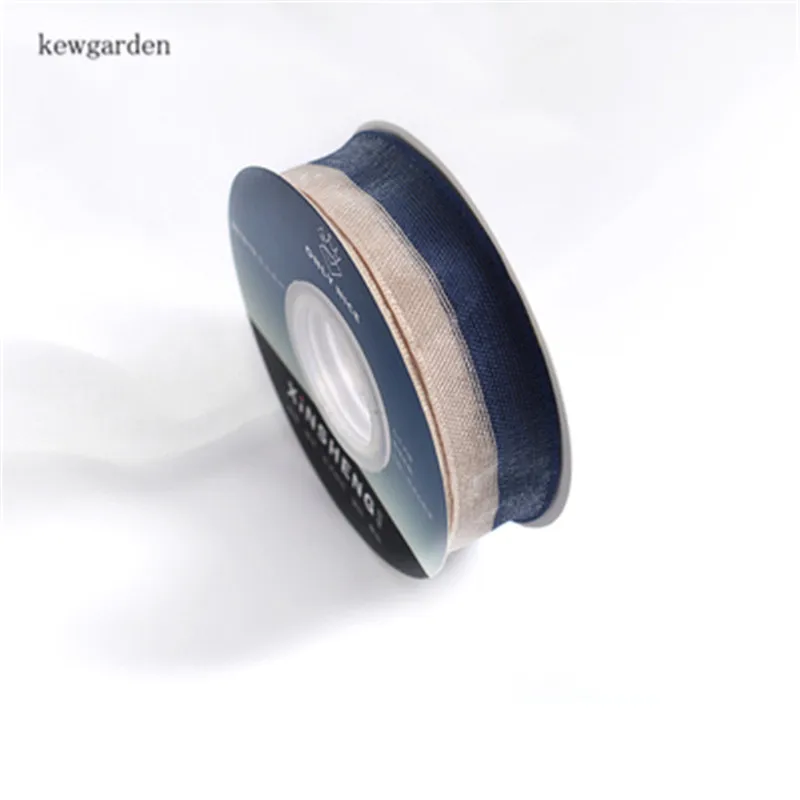 Kewgarden двухцветная лента 1 дюйм 25 мм аксессуары для рукоделия бант волос 16