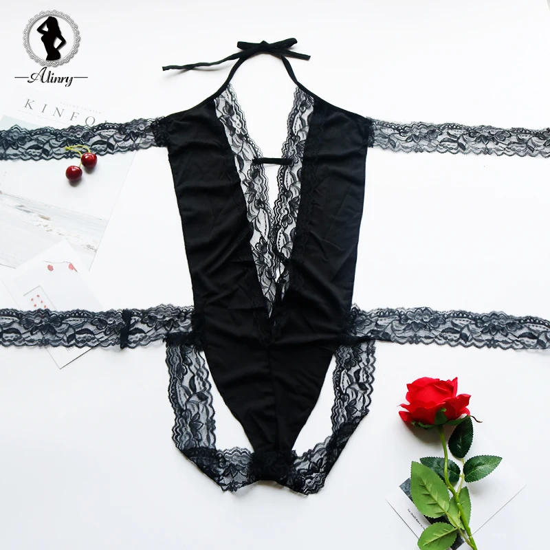 ALINRY сексуальное женское белье Лидер продаж Женский черный кружево Тедди Babydoll