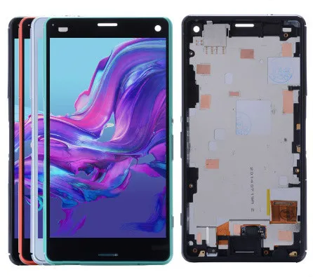 Четыре цвета 4 6 ''Оригинальный сенсорный ЖК экран для SONY Xperia Z3 компактный