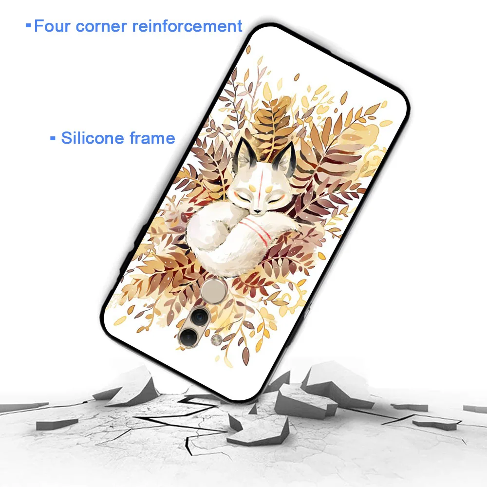 YIMAOC Lovely Cartoon Animals Fox Soft Case for Huawei Y5 Y6 Y7 Prime Y9 Mate 10 20 Lite Pro Nova 2i 3 3i 4 |